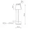 Outdoor Rechargeable White Table Lamp