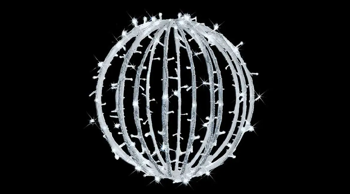 3D White Ball Commercial Christmas Decoration