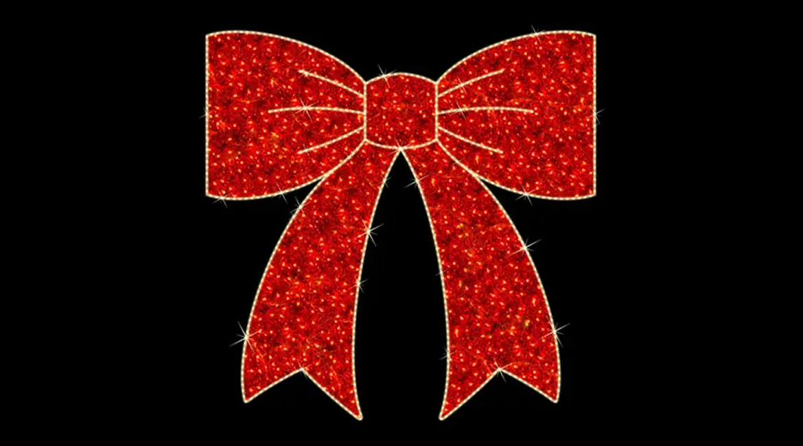 Christmas Bow and Ribbon Red