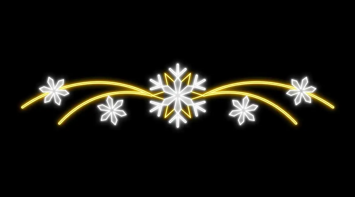 Elegant Snowflake Cross Street Motif