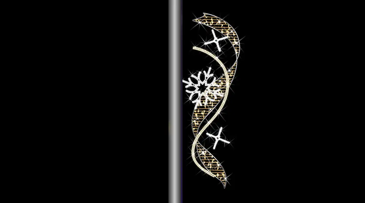 Snowflake Column Motif