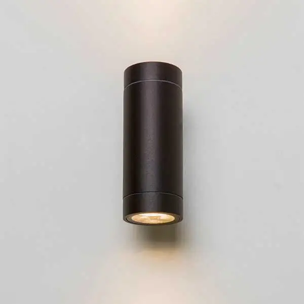 Black Up Down Outdoor Wall Light