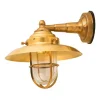 Brass Oval Cage Outdoor Wall Light