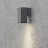 Grey Single Square Outdoor Wall Light