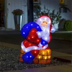 LED Acrylic Santa Outdoor Christmas Decoration