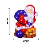 LED Acrylic Santa Outdoor Christmas Decoration Dimensions