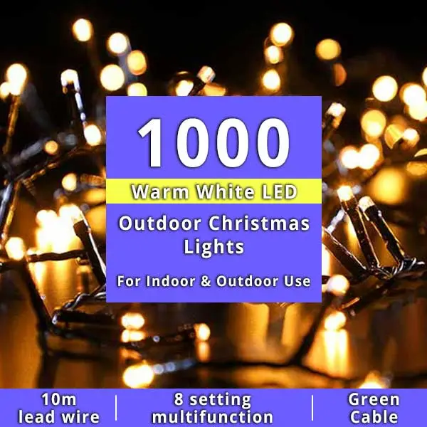 1000 Multifunction Outdoor Christmas Lights