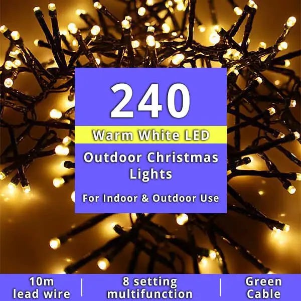 240 Multifunction Outdoor Christmas Lights