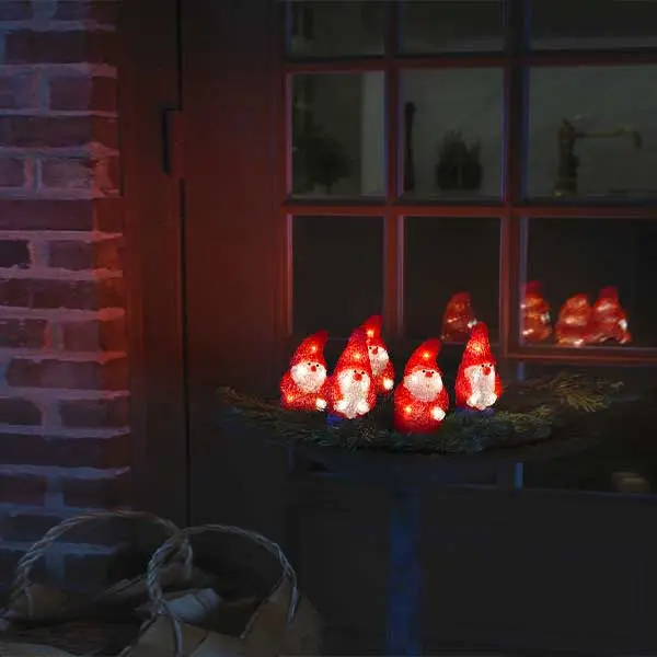 LED Acrylic Santa Set Outdoor Christmas Decoration