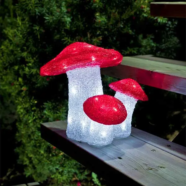 LED Mushroom Outdoor Christmas Decoration
