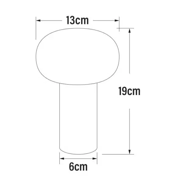 Dimensions Rust Table Lamp