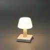 Battery Operated White USB Table Lamp