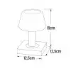 Dimensions outdoor table lamp
