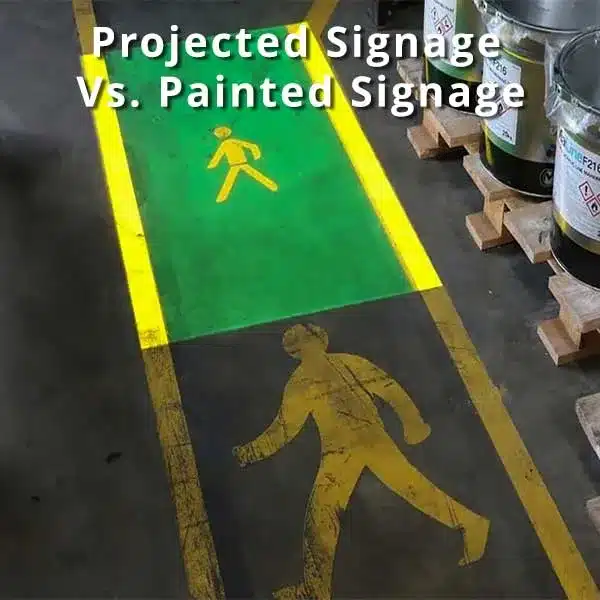 Projected signage vs. painted signage
