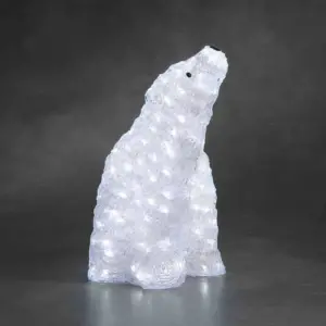 Acrylic Polar Bear Outdoor Christmas Decoration
