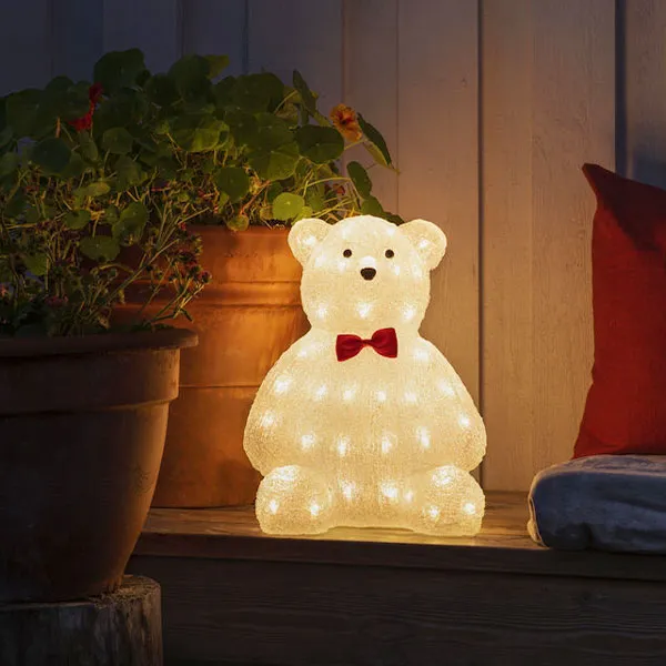 Acrylic Teddy Bear Outdoor Decoration