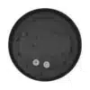 Round surface outdoor wall light in dark grey colour