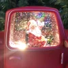 Red Pick Up Truck Christmas Table Top Decoration