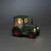 Water Lantern Green Tractor With Old Man