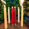 Real wax battery operated LED dinner candles