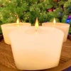 Battery Operated White Deluxe LED Pillar Candle