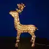 Standing reindeer in medium size with 160 LED lights for outdoor Christmas decorations
