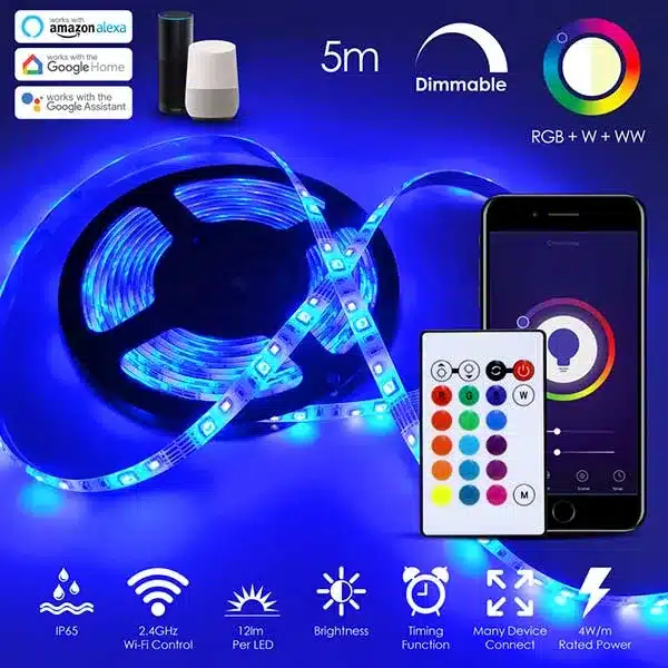 Smart WiFi RGB & CCT LED Tape Light Kit
