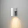 Down white outdoor wall light for garden, porch and entryway