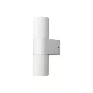 Up & down white outdoor wall light for garden, porch and entryway