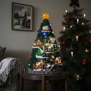 Battery Operated Tree Mountain Christmas Decoration