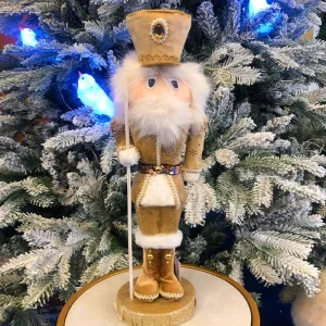 Champagne Nutcracker Soldier Christmas Decoration