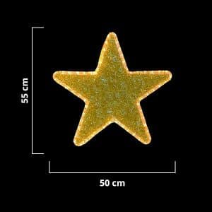 Gold Metallic Star 2D Decoration