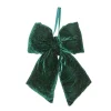 Green Velvet Christmas Bow 48CM