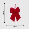 Red Velvet Christmas Bow 29CM