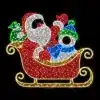 Santa Sleigh Selfie Feature Outdoor Decoration