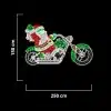 Santa on Motorbike Outdoor Christmas Decoration Feature