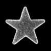 Silver Metallic Star 2D Decoration