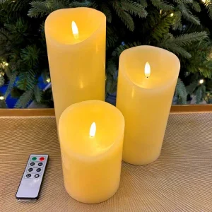 Battery Operated Ivory Christmas Candles