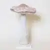 Pink Mushroom With Glitter Christmas Tabletop Decoration