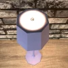 Touch control rechargeable table lamp in blue colour for indoor and outdoor use