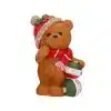 Christmas Teddy Bear With Baubles Table Top Indoor Decoration