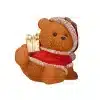 Christmas Teddy Bear With Gift Box Table Top Indoor Decoration