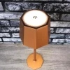 Touch control rechargeable table lamp in gold colour for indoor and outdoor use