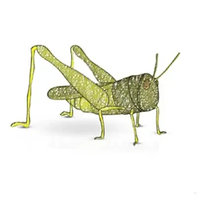 Giant grasshopper for ground decorations