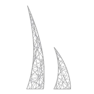 Stems screen structure decoration