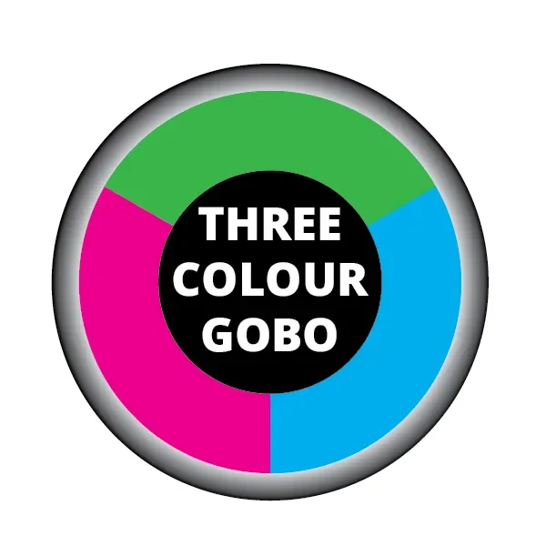three colour custom gobo