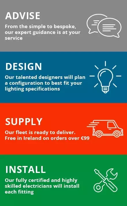 Garden lighting turnkey solution adsi service in Dublin